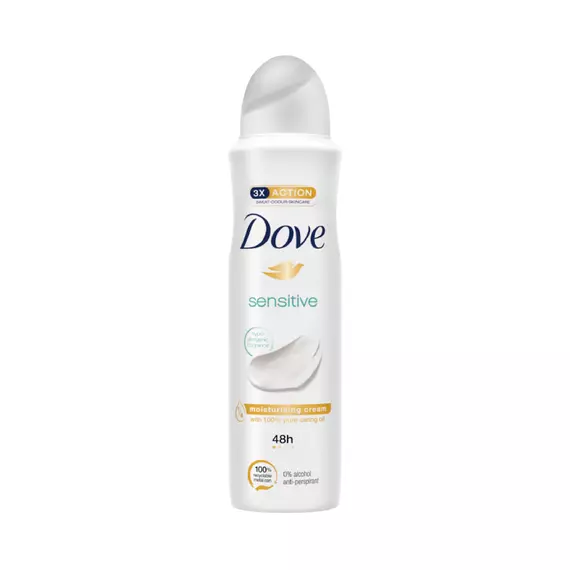Dove Deodorant Sensitive Anti-Perspirant 150ml (Pack of 3pcs)