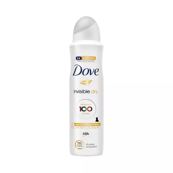 Dove Deodorant Invisible Dry Anti-Perspirant 150ml (Pack of 3pcs)