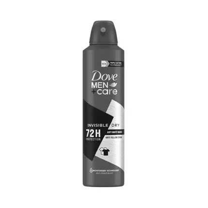 Dove Men+Care Deodorant Invisible Dry Anti-Perspirant 150ml (Pack of 3pcs)
