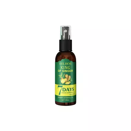 Eelhoe 7days Ginger Germinal Oil Hair Regrowth Spray, Prevent Dry Frizzy & Thinning Hair