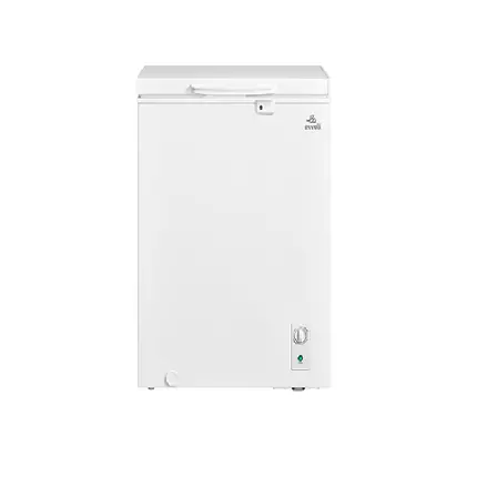 Evvoli Chest Freezer Defrost Easy to Clean 200L White EVCFM-150W