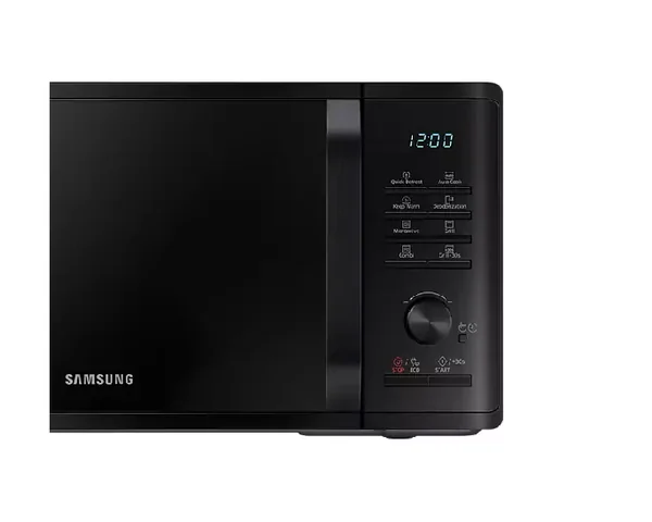 Samsung Microwave Oven 23L, 1250W, Grill, 6 Power Levels, Browning Plus Triple Distribution System, Auto Cook, Quick Defrost, Deodorization, Black MG23K3515AK/SG