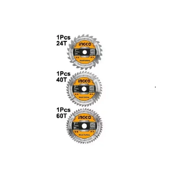 Ingco TCT Saw Blade 185mm Pack of 3 TSB51852153