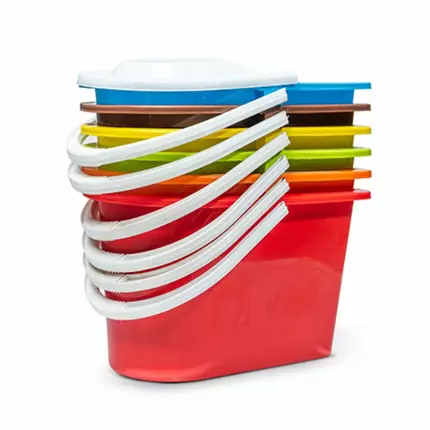 TBP Rectangular Mop Bucket with Mop & Handle 1362 Pack of 12