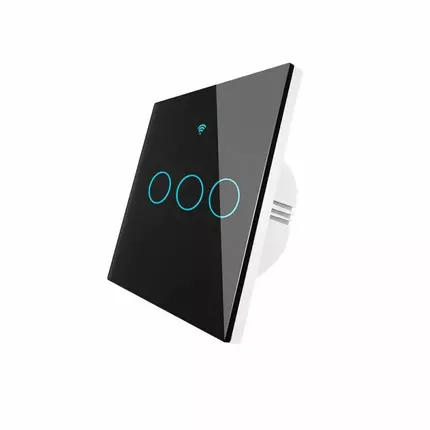 Tuya Smartlife Smart Switch ZigBee Touch 3 Gang Wired Black