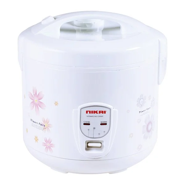 Nikai Rice Cooker 3.2l Keep Warm Function Teflon Coated Inner Pot NR320A Aluminum Steamer Double Thermostat Detachable Power Cord