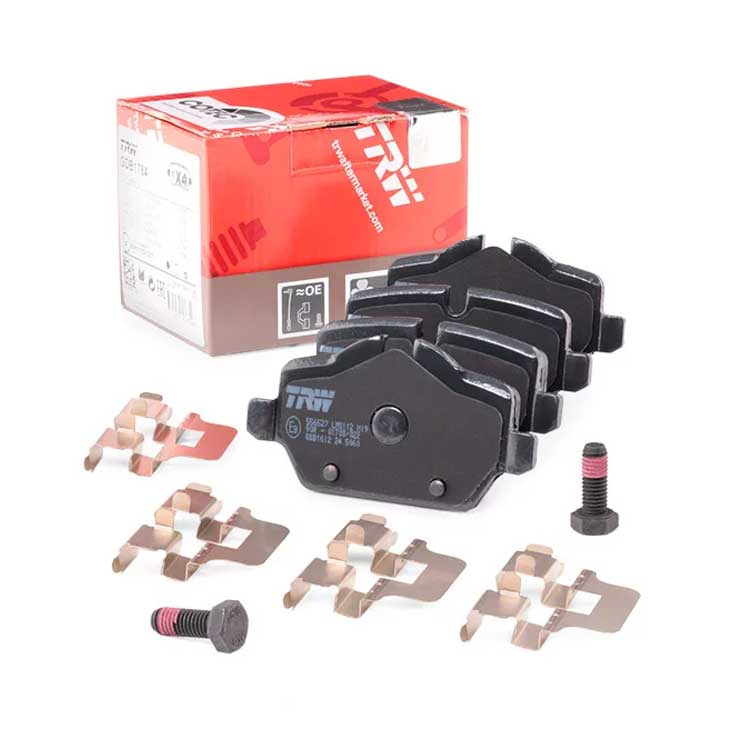 TRW (TRW # GDB1612) BRAKE PAD REAR AXLE For BMW Hatchback (E81 F20 E87) 3 Saloon (E90) 34216767145