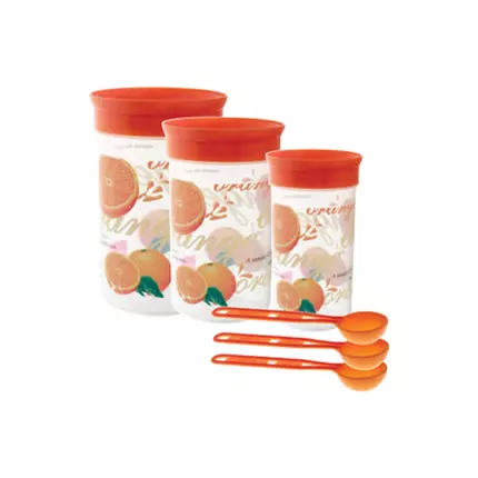 Cello Plastic Container Glory (Big) 1500ml, 3000ml & 5000ml 3pc Set