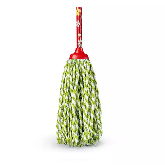 TBP Plastic Socket Mop Bicolor Mop 365g 1837-B/G/R/Y Pack of 24