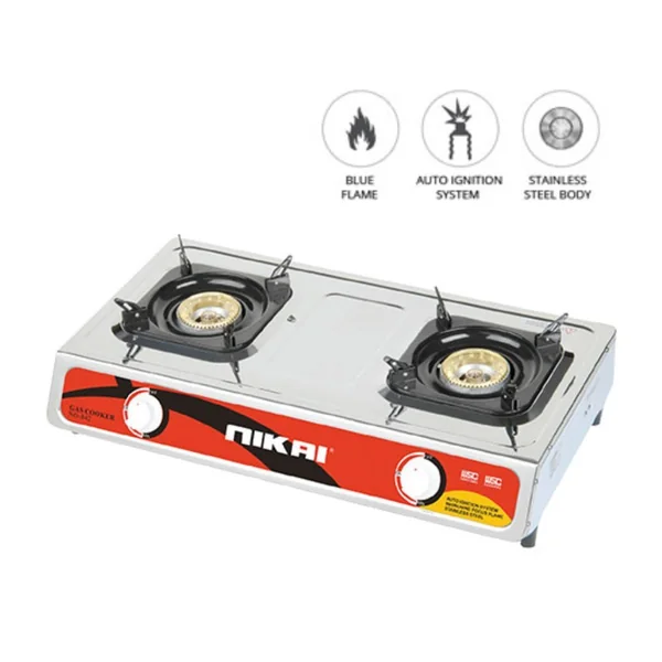 Nikai Double Burner Gas Stove NG842
