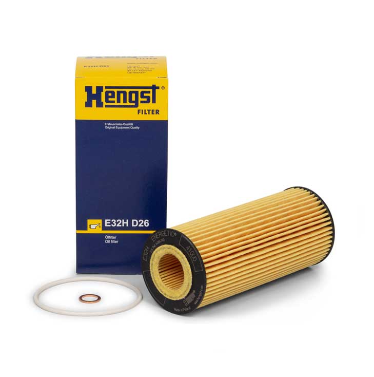 Hengst (HEN # E32HD26) OIL FILTER For BMW E39 E46 11427787697