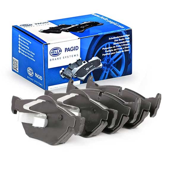 Hella Pagid (HELLA # 8DB355011301) REAR DISC BRAKE PAD SET For BMW 34216790761