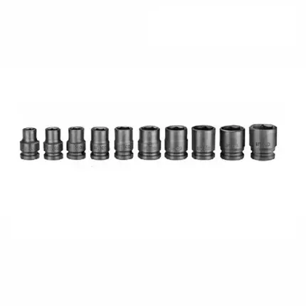 Ingco Impact Socket Set 1/2" DR Pack of 10 HKISSD12101