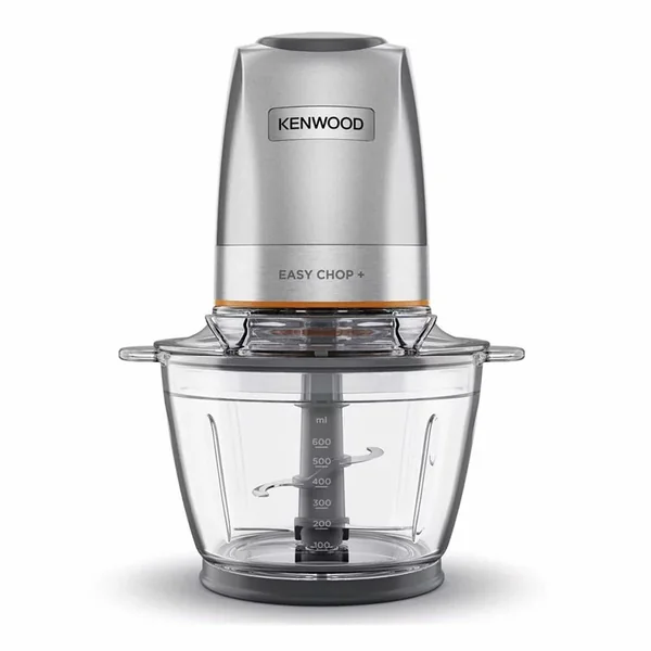 Kenwood Chopper 500W Electric Food Chopper With 600ML Bowl, Quad Blade System, Stainless Steel, Control System, Ice Chopper Glass Bowl CHP62.400SI