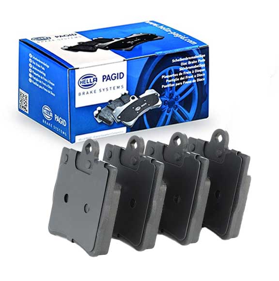 Hella Pagid (HELLA # 8DB355008461) REAR DISC BRAKE PAD SET For Mercedes Benz 0044201720