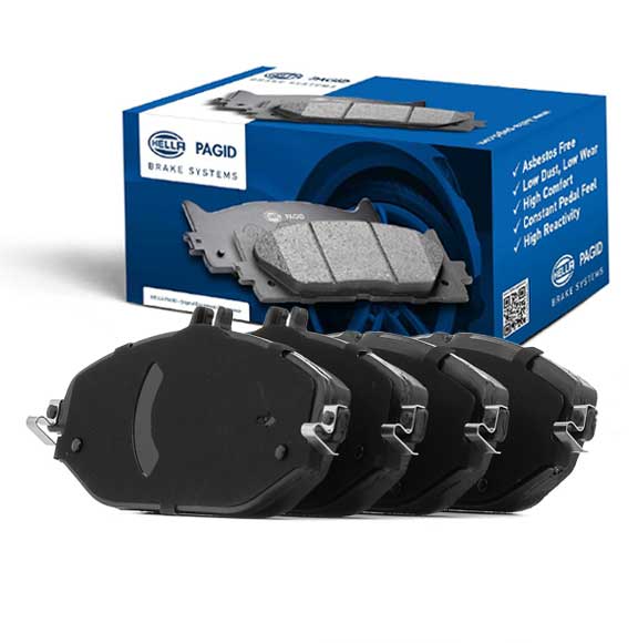 Hella Pagid (HELLA # 8DB355021921) FRONT DISC BRAKE PAD SET For Mercedes Benz 0084203820