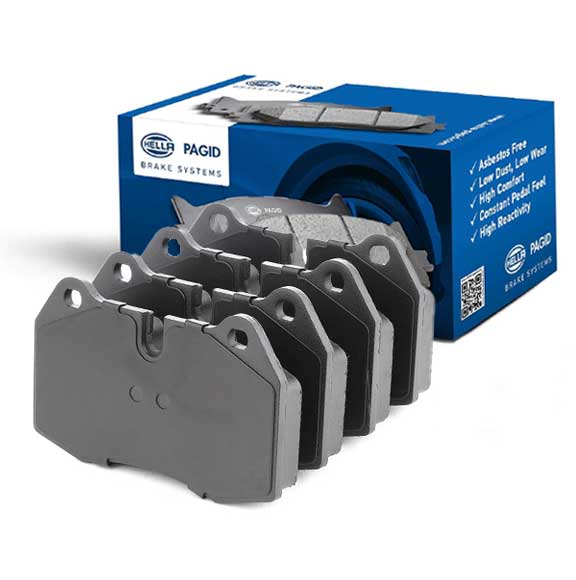 Hella Pagid (HELLA # 8DB35501587) REAR DISC BRAKE PAD SET For BMW 34116761249