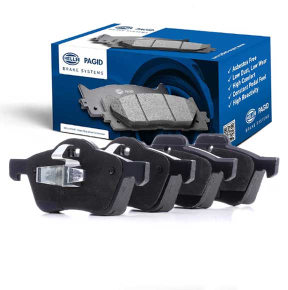 Hella Pagid (HELLA # 8DB355009171) DISC BRAKE PAD SET FRONT For BMW 34116765446