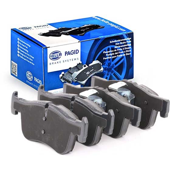 Hella Pagid (HELLA # 8DB355020201) FRONT DISC BRAKE PAD SET For BMW 34116858910
