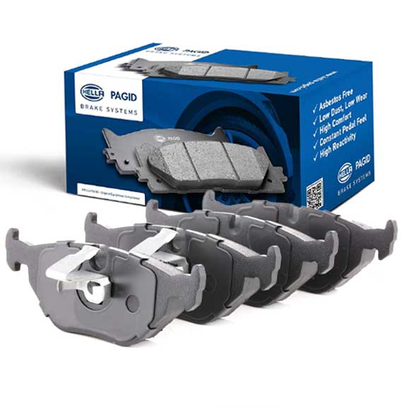 Hella Pagid (HELLA # 8DB355007981) REAR DISC BRAKE PAD SET For BMW 34216761281