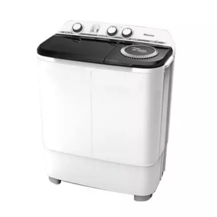 Hisense Washing Machine 8kg Manual, Twin Tub, Rust Proof, Plastic Body, Low Noise, White WSXL801