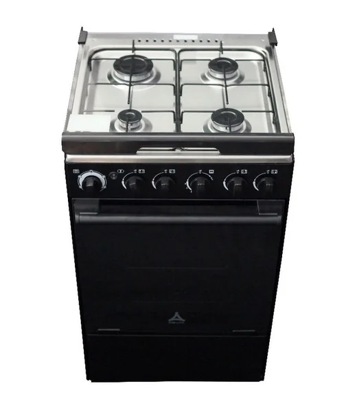 Delta gas cooker 4 Gas Burners 50X55cm Black, DGC40B