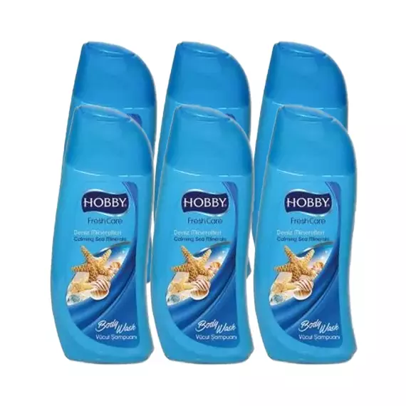 Hobby Body Wash 300ml Therapy - Anti Stress Spa Hamam/Calming Sea Minerals (Pack of 6)