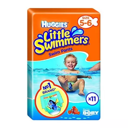 Huggies Little Swimmers Swim Pants 5-6 Year Upto 12kg 11pcs (Pack of 8)