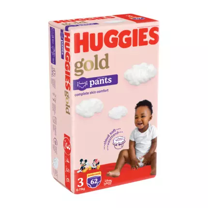 Huggies Pants Jumbo Gold Size 3 62pcs (Pack of 2)