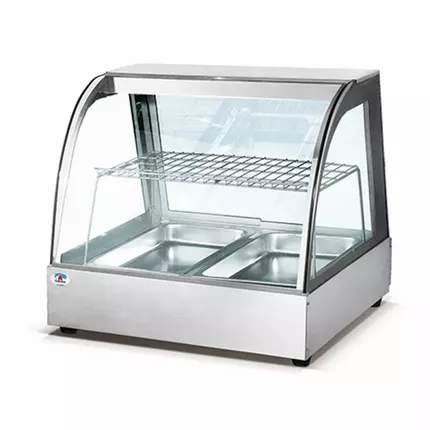 Nadstar8 Glass Warming Show Case Curved ( 2 Pan) - HW-838