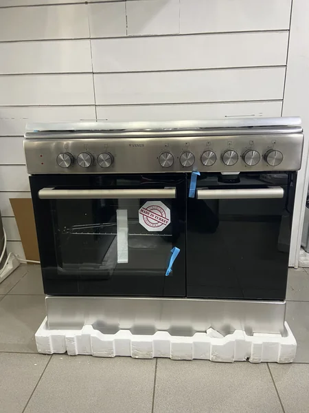 VENUS Cooker 90x60 cm, Stainless Steel, 4 Gas Burners + 2 Electric Burners, Electric Oven, Gas Bottle Compartment Model VC9642BCD