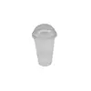 Disposable Glass 14oz Pet Clear Dome (Pack of 50pcs x  20 Packs)