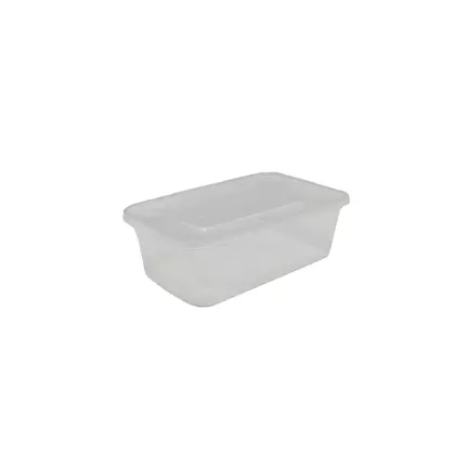 Disposable PP Container 750ml Clear (Pack of 50pcs x 10 Packs)