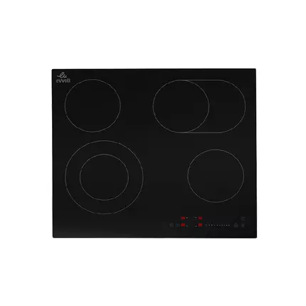 Evvoli Ceramic Hob 4 Burners Soft Touch Control with 9 Stage Power Setting 6600W CH604B