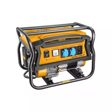 Ingco Gasoline Generator 3500W Air-cooled System & Copper Coil Alternator GE35006ES