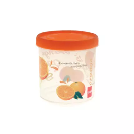 Cello Plastic Container Jar 1000ml Printed (Pack of 12)