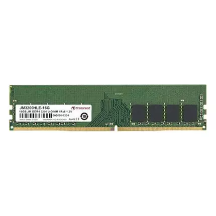 Transcend Laptop JetRam Memory 16GB DDR4 3200 U-DIMM JM3200HLE-16G