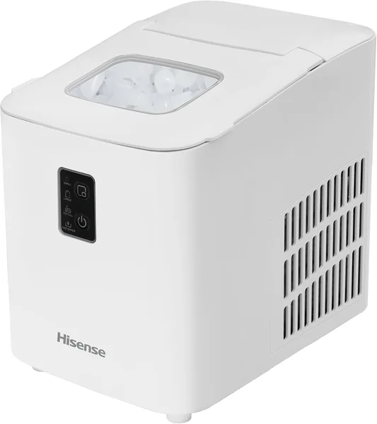 Hisense Ice Maker 12KG, Automatic ice making, Portable and compact, Fast ice making, 2 sizesice cubes, Transparent view window, Self-cleaning, ICM1264