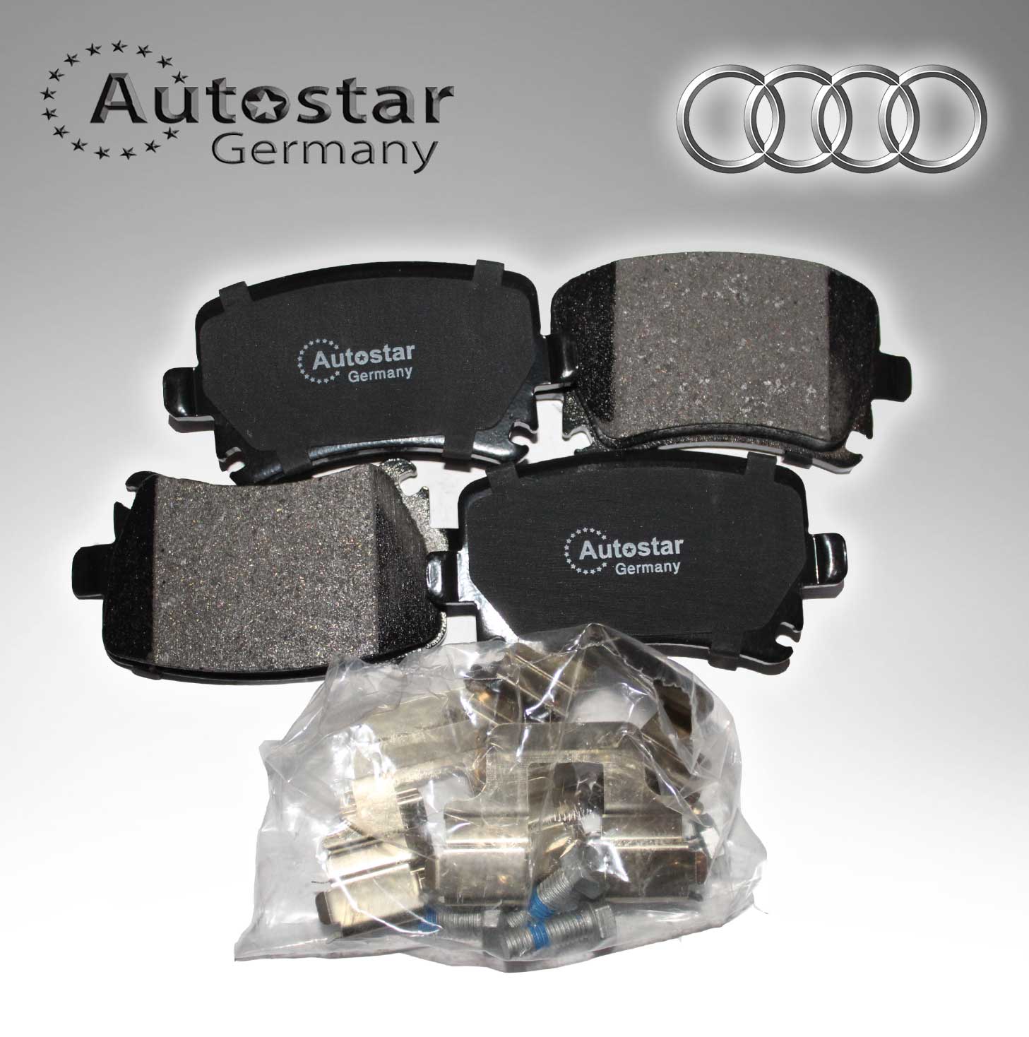 Autostar Germany BRAKE PAD SET For AUDI A3 A4A6 TT Q3, Golf V VI VII Passat B6 JZW698451D