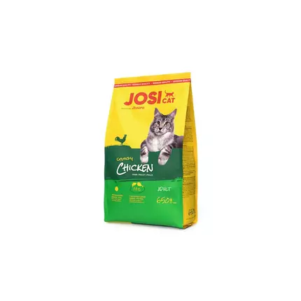 JosiCat Crunchy Chicken 650g Favorite Dry Food with Tender Chicken for Adult Cats (E-EX)