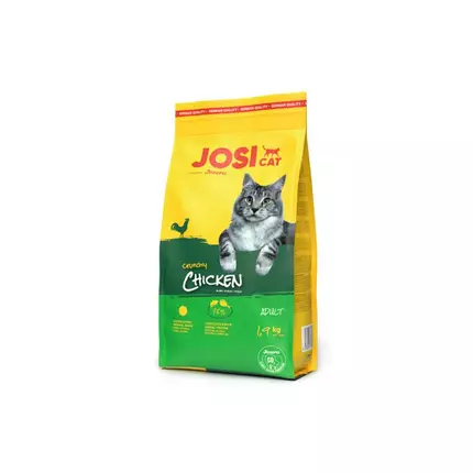 JosiCat Crunchy Chicken 1.9kg Favorite Dry Food with Tender Chicken for Adult Cats (Pack of 3) (E-EX)