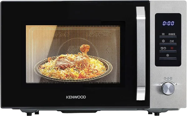 KENWOOD Microwave Oven 30L + Air Fryer + Grill + Convection 1000W 4-in-1 Preset Programs 19, Digital Display, 5 Power Levels, Defrost Function, 95 Minutes Timer , Clock Function MWA30.000BK