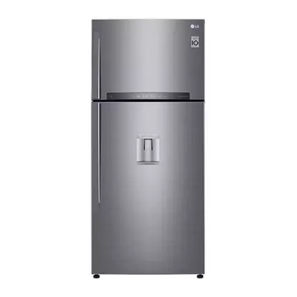 LG Refrigerator 509L Double Door, Top Freezer with Inverter Linear Compressor, Door Cooling+™, Linear Cooling, WiFi, ThinQ GN-F702HLHU