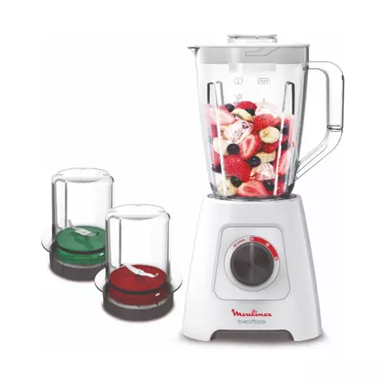 Moulinex Blendforce 2 Blender 1.5L with Grinder & Mill 600W LM423127