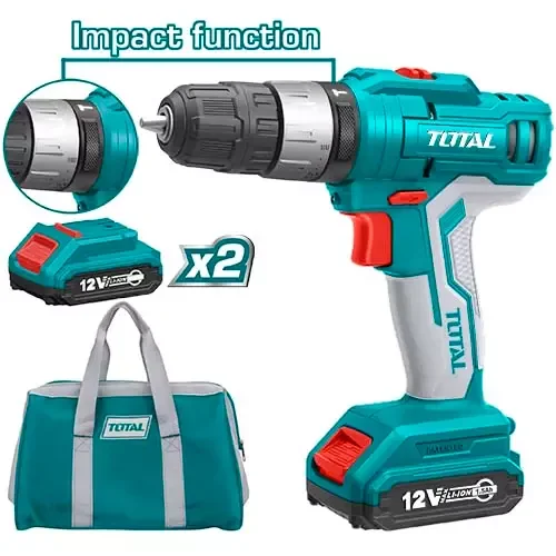 Total Drill Machine Cordless Li-Ion 12V TIDLI1222