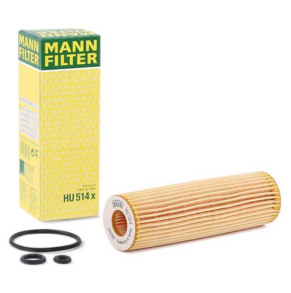 MANN-FILTER (MAN # HU514x) OIL FILTER ELEMENT For Mercedes Benz 2711800109
