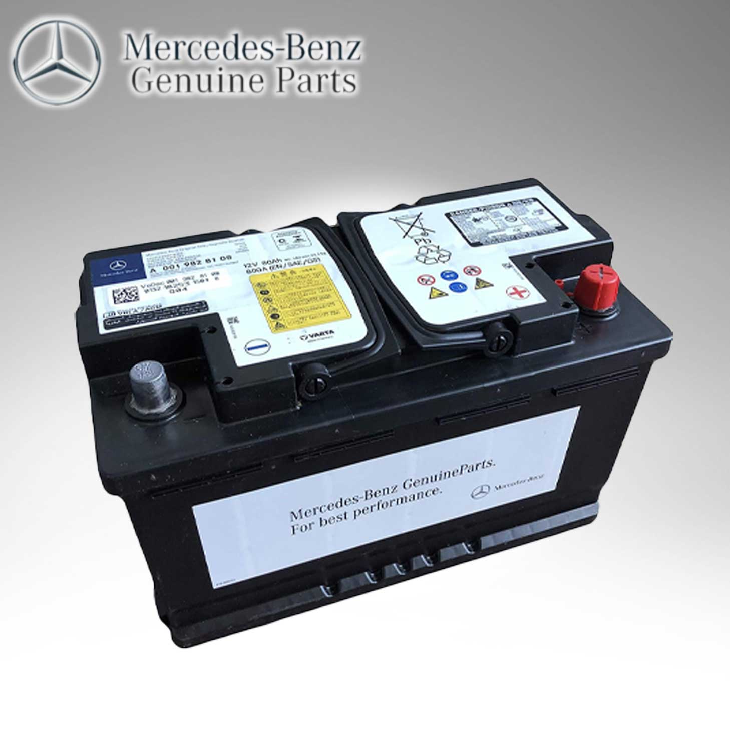 Mercedes Benz Genuine BATTERY 80AH 001 982 2108 0019828108