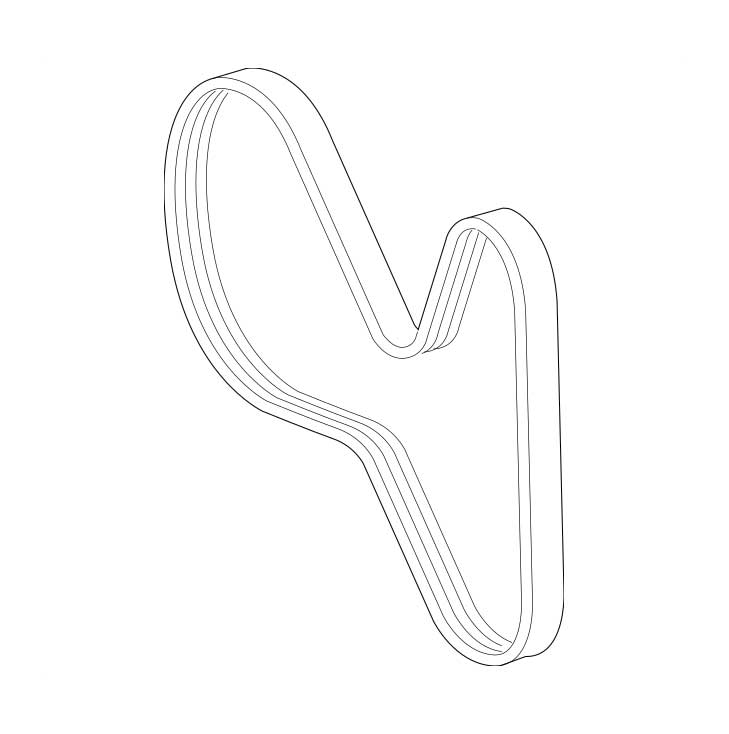 Mercedes Benz Genuine POLY-V-BELT 0039934296