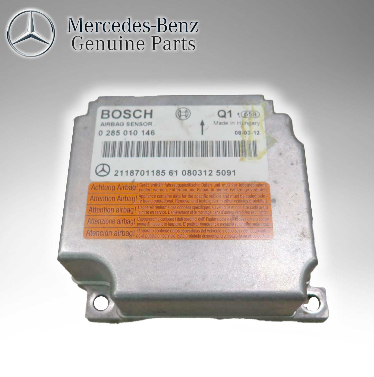 Mercedes Benz Genuine Airbag Control Unit 2118701185