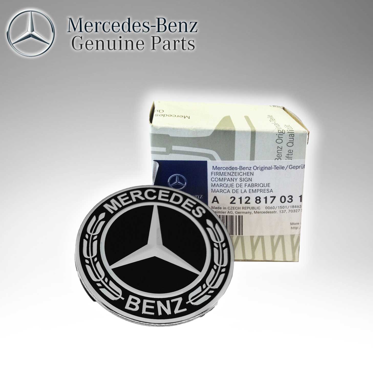 Mercedes Benz Genuine Hood Emblem 2128170316